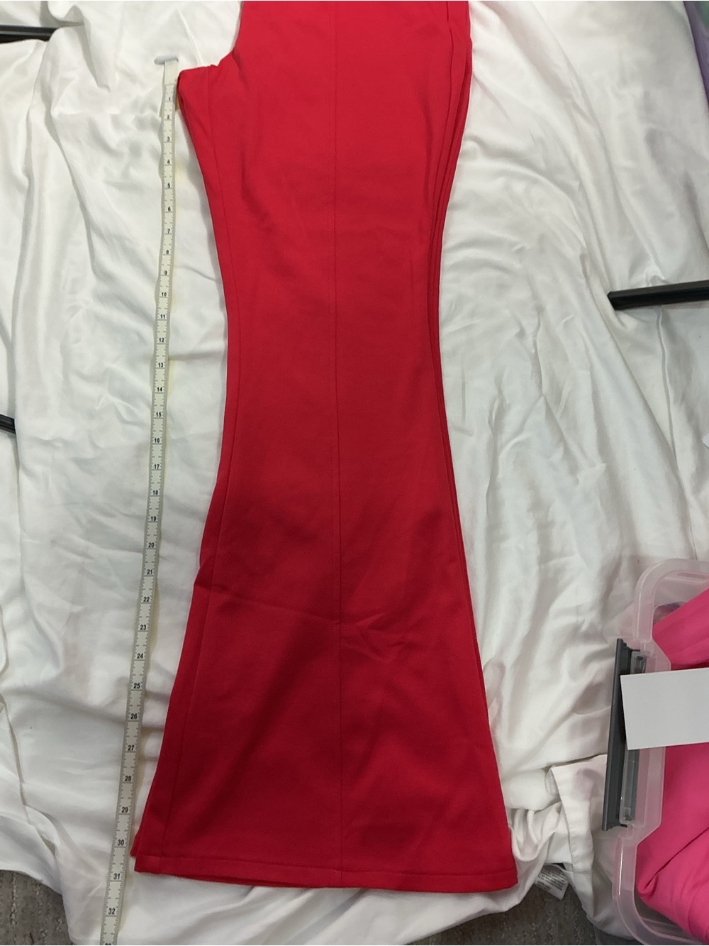 Dear Scarlett Flared Pants - Coral Red - Picture 10 of 12